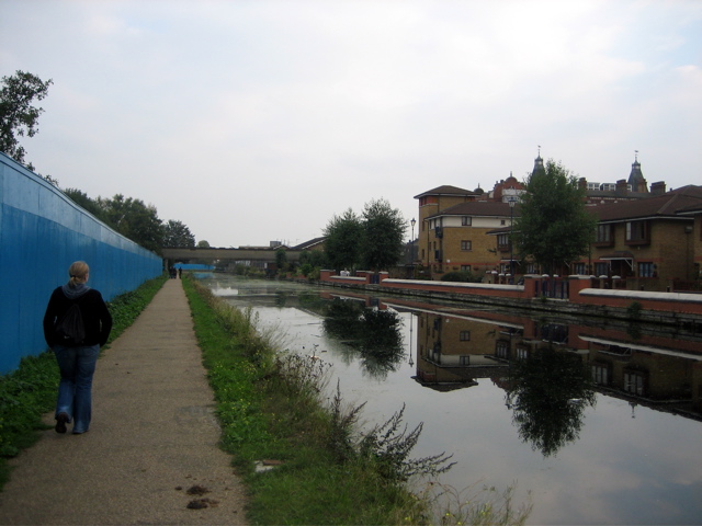 By the new Olympic Village