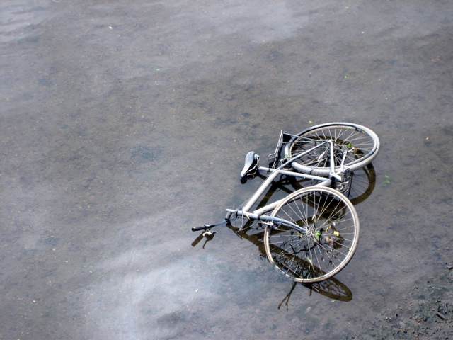 Bike in the Thames