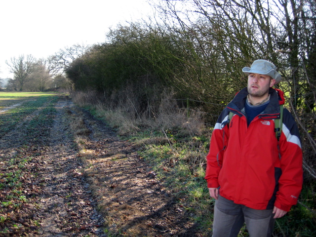 Tom on the Barren Winter Landscape Ranch